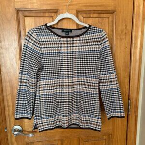 Ann Taylor plaid sweater